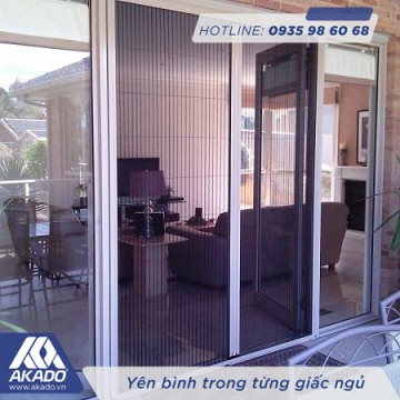 SẢN PHẨM - Cửa lưới xếp chống muỗi có ray SẢN PHẨM - Cửa lưới xếp chống muỗi có ray