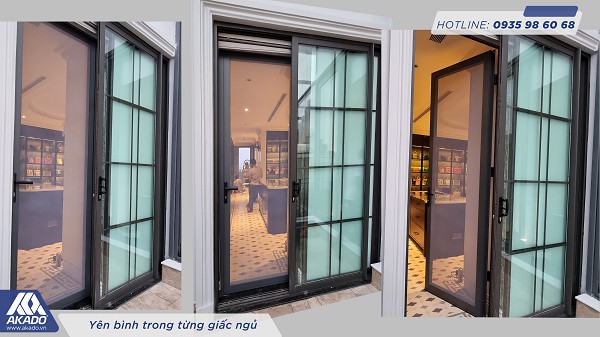 Cửa lưới chống muỗi an toàn dạng cánh mở