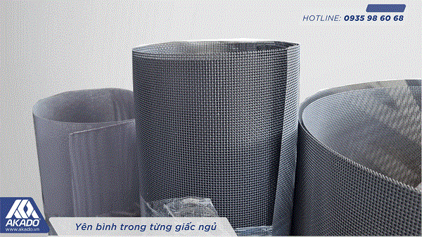 Lưới an toàn (lưới inox phủ nhựa) màu xám